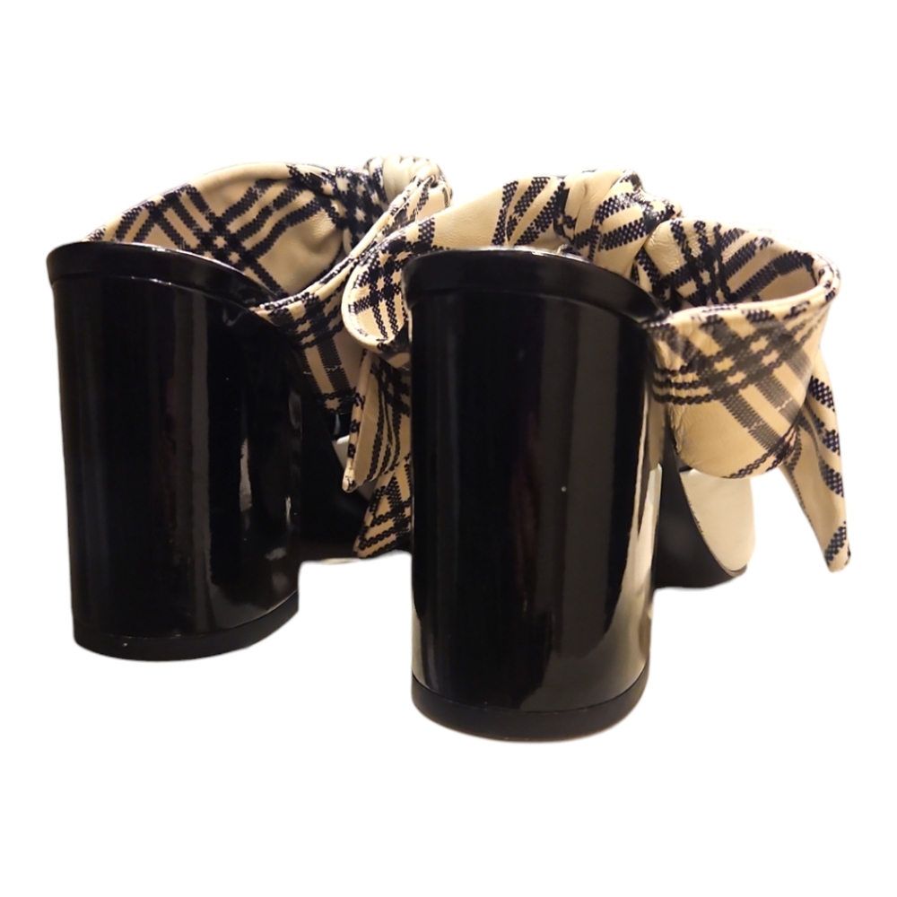 SELF-PORTRAIT | Lily Motor Bow Mules in White Leather ~ Size EU 37.5 / U… - Picture 6 of 8